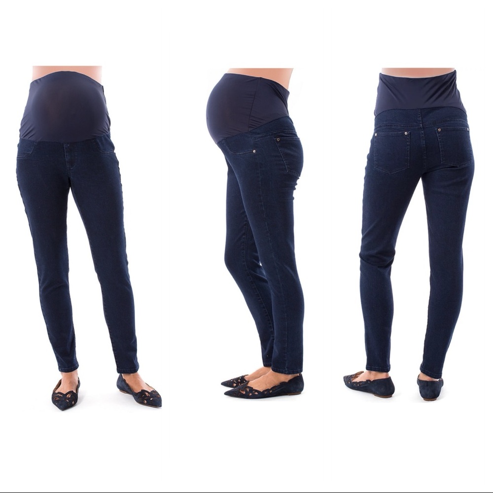 Maternity Pip & Vine by Rosie Pope Full Belly Panel Skinny Jeans - Small